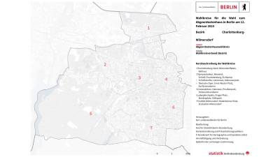 Alle sieben Wahlkreise von Charlottenburg-Wilmersdorf
