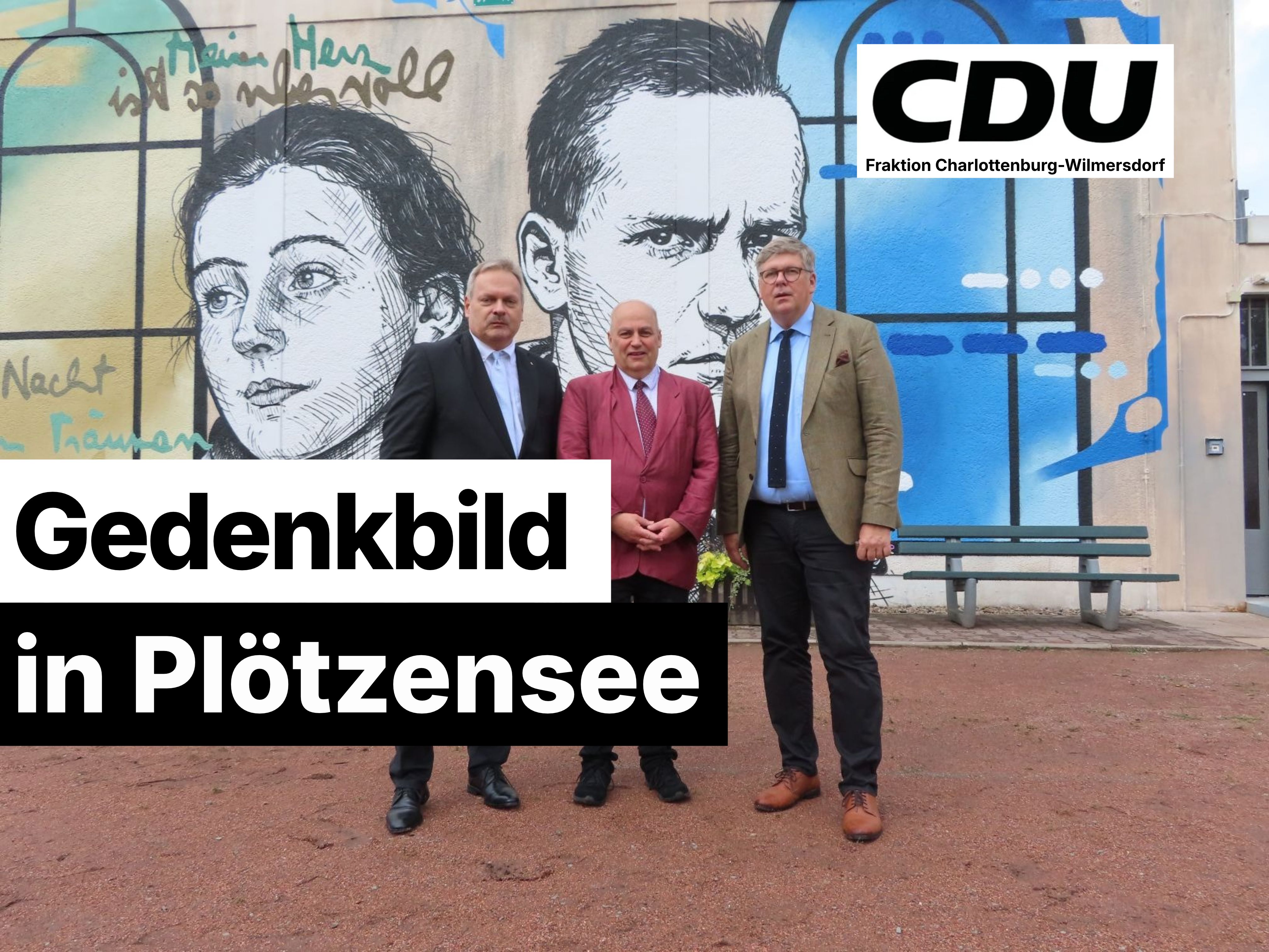 v. l. n. r. Justizstaatssekret�r Dirk Feuerberg, Bezirksverordneter Ralph Sch�ne (CDU) und Anstaltsleiter Bill Borchert