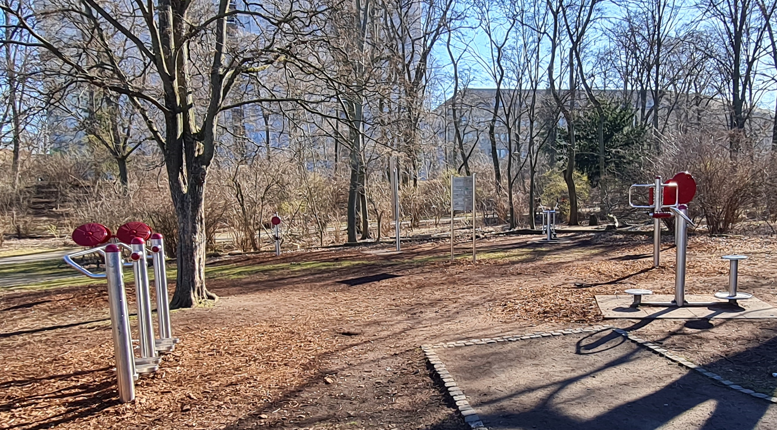 Bewegungsangebote im Preuenpark 
Bild: Ren Powilleit