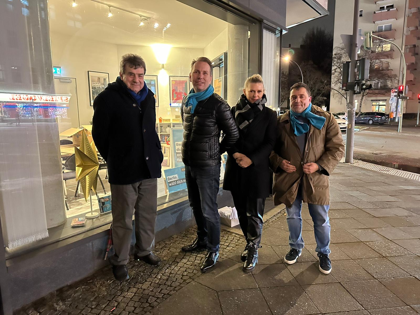 v.l.n.r.: Joachim Jetschmann, Peer Mock-Stmer, Aldona Niemczyk, Manuel Sandvo Bild: Ren Powilleit