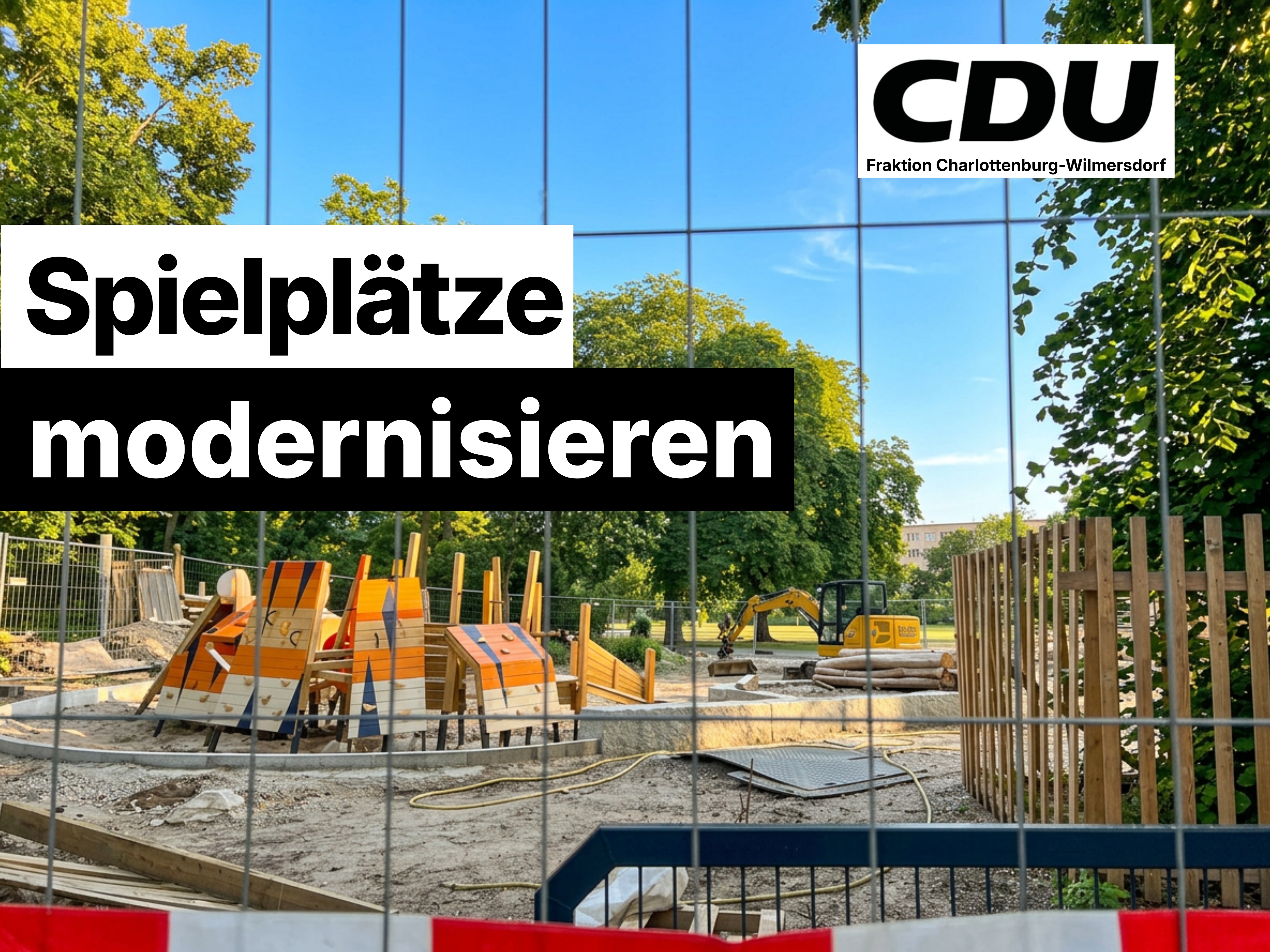Foto: Baustelle Spielplatz Preu�enpark, Kilian Modricker